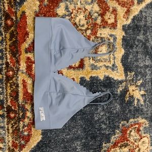 Pink scalloped bralette